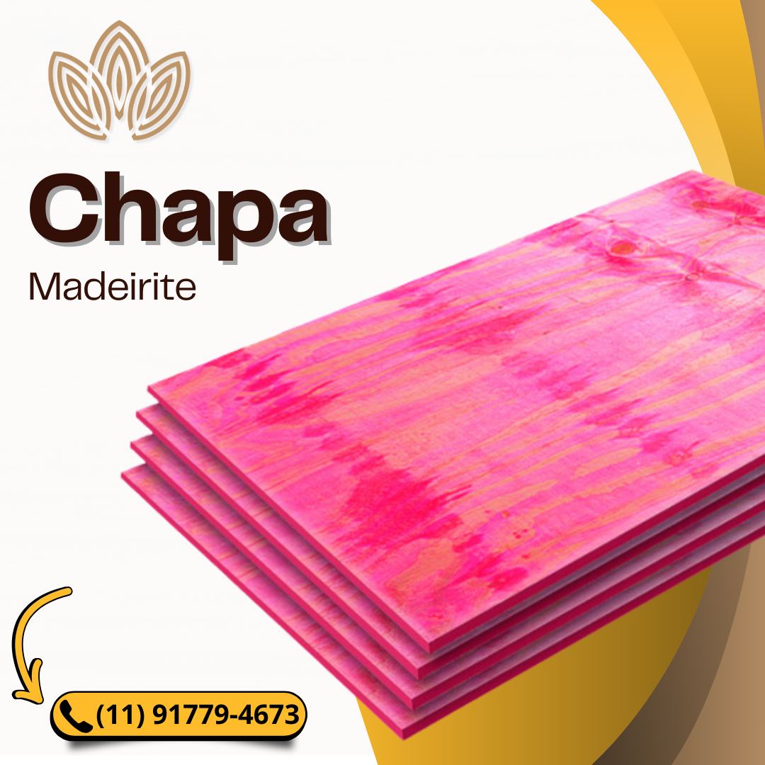 Chapa Madeirite Rosa