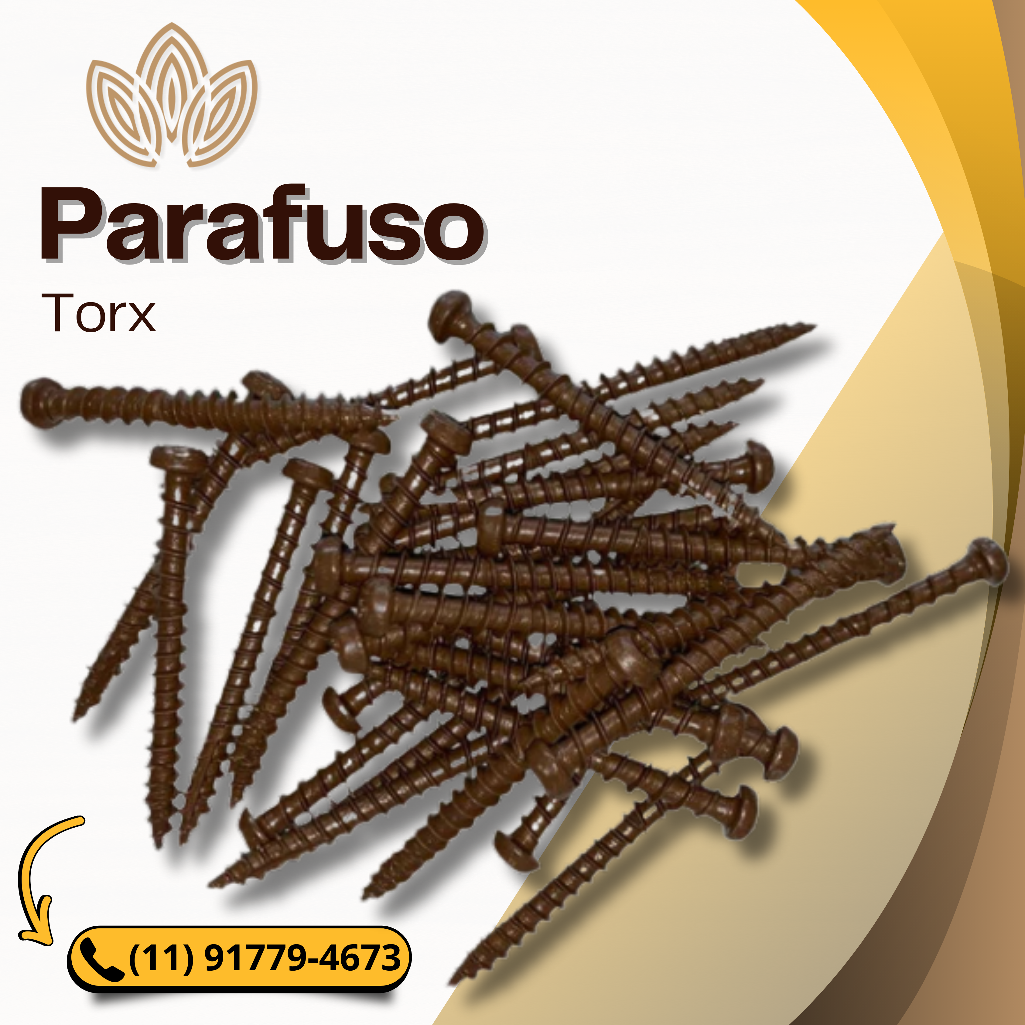 Parafuso de Deck Torx