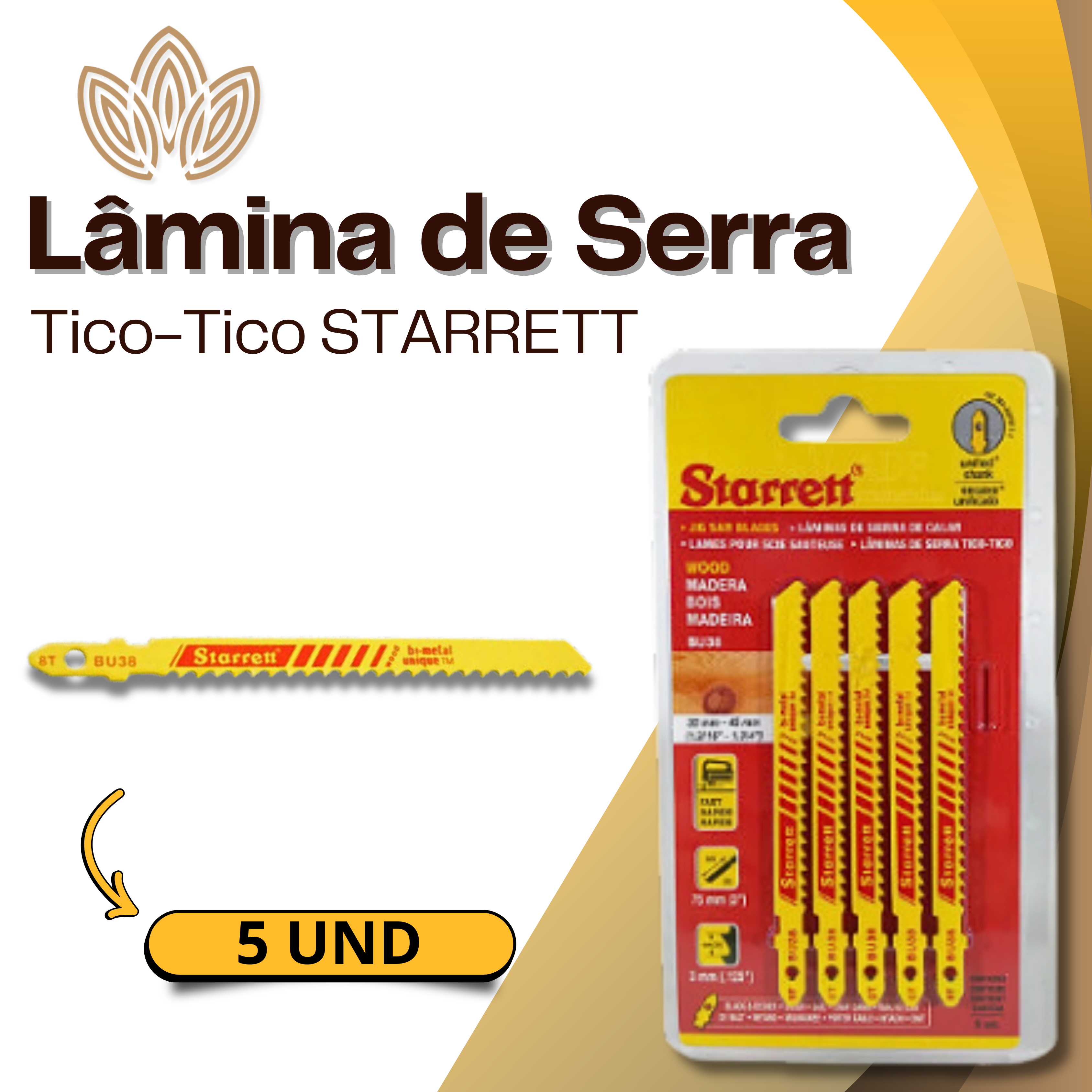 LÂMINA DE SERRA Tico-Tico STARRETT