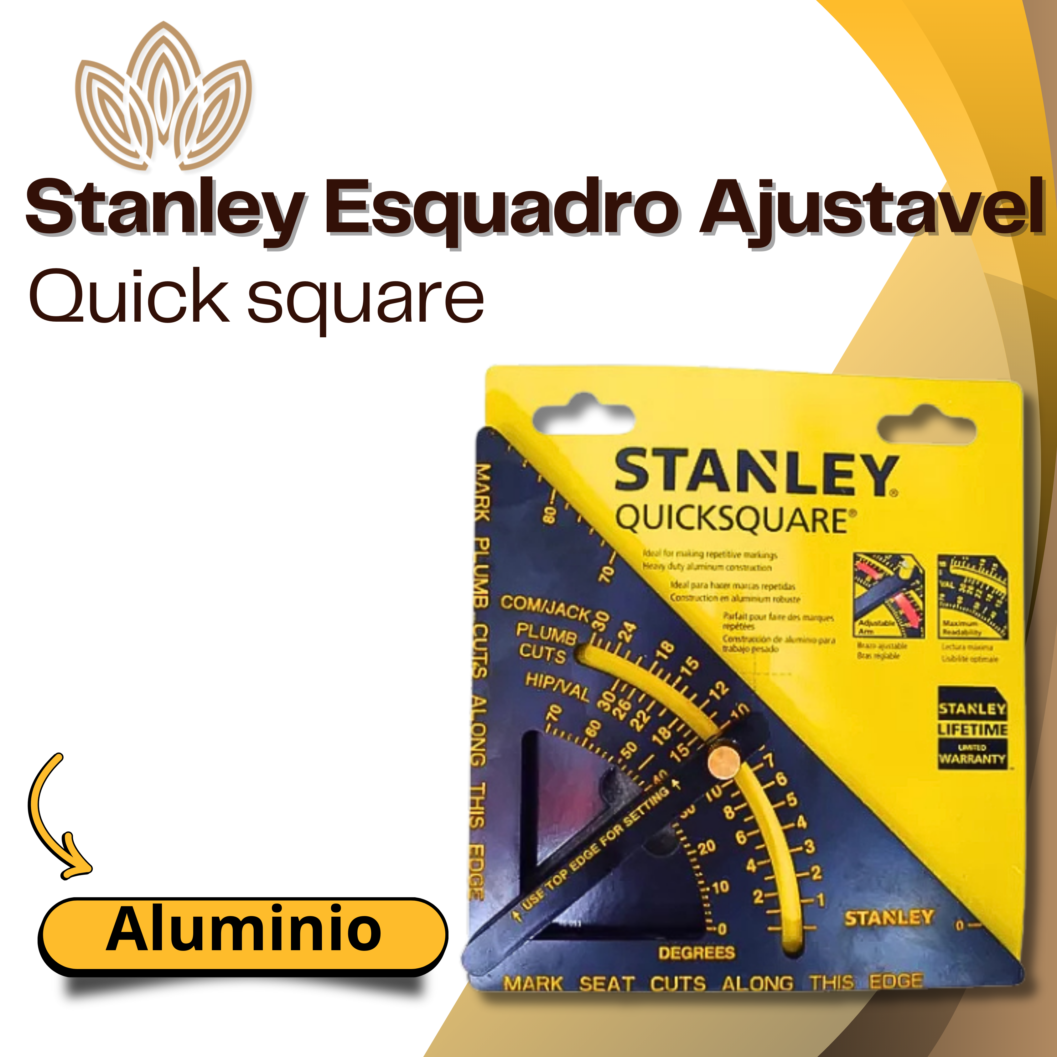 STANLEY ESQUADRO AJUSTAVEL QUICK SQUARE