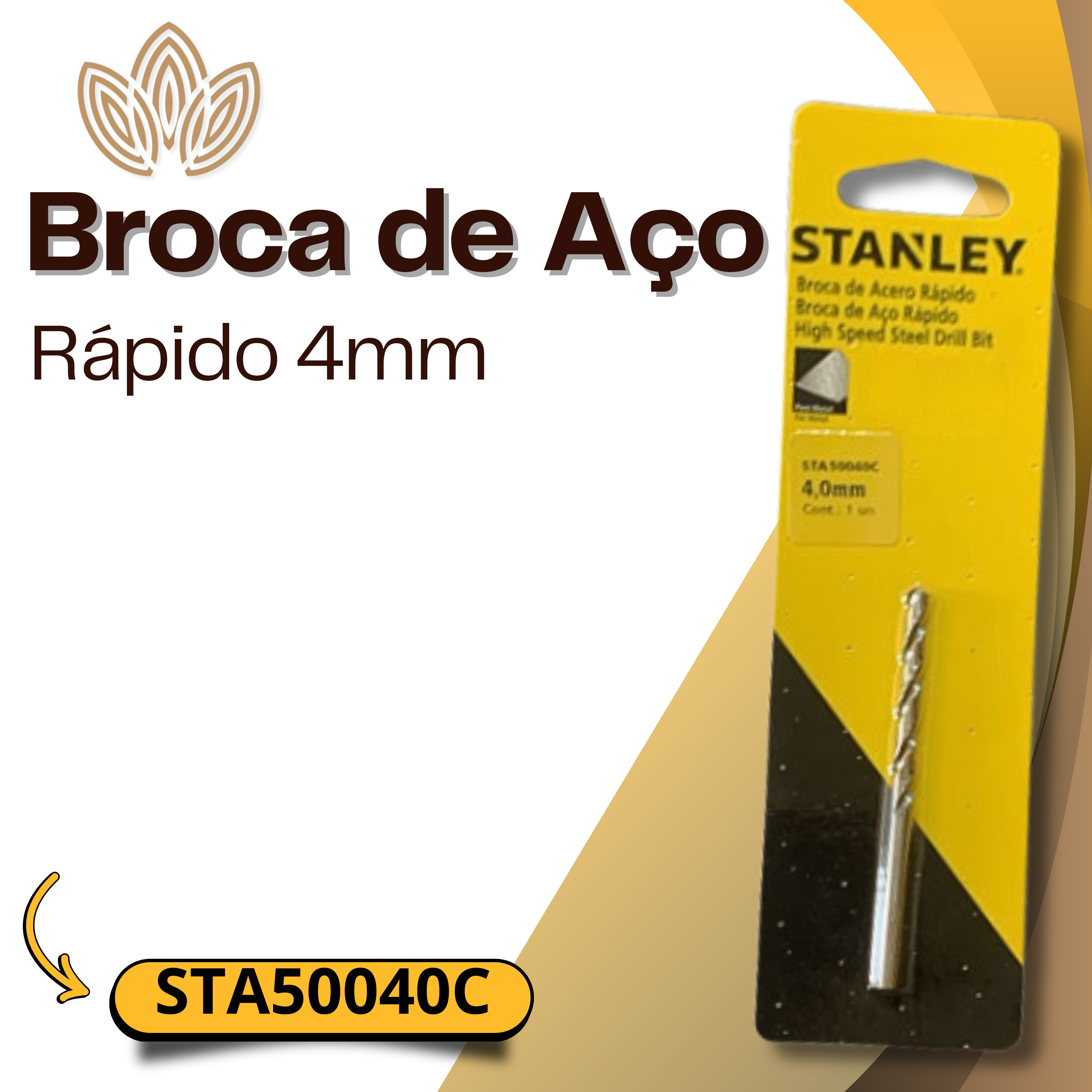 BROCA DE AÇO STA50040C