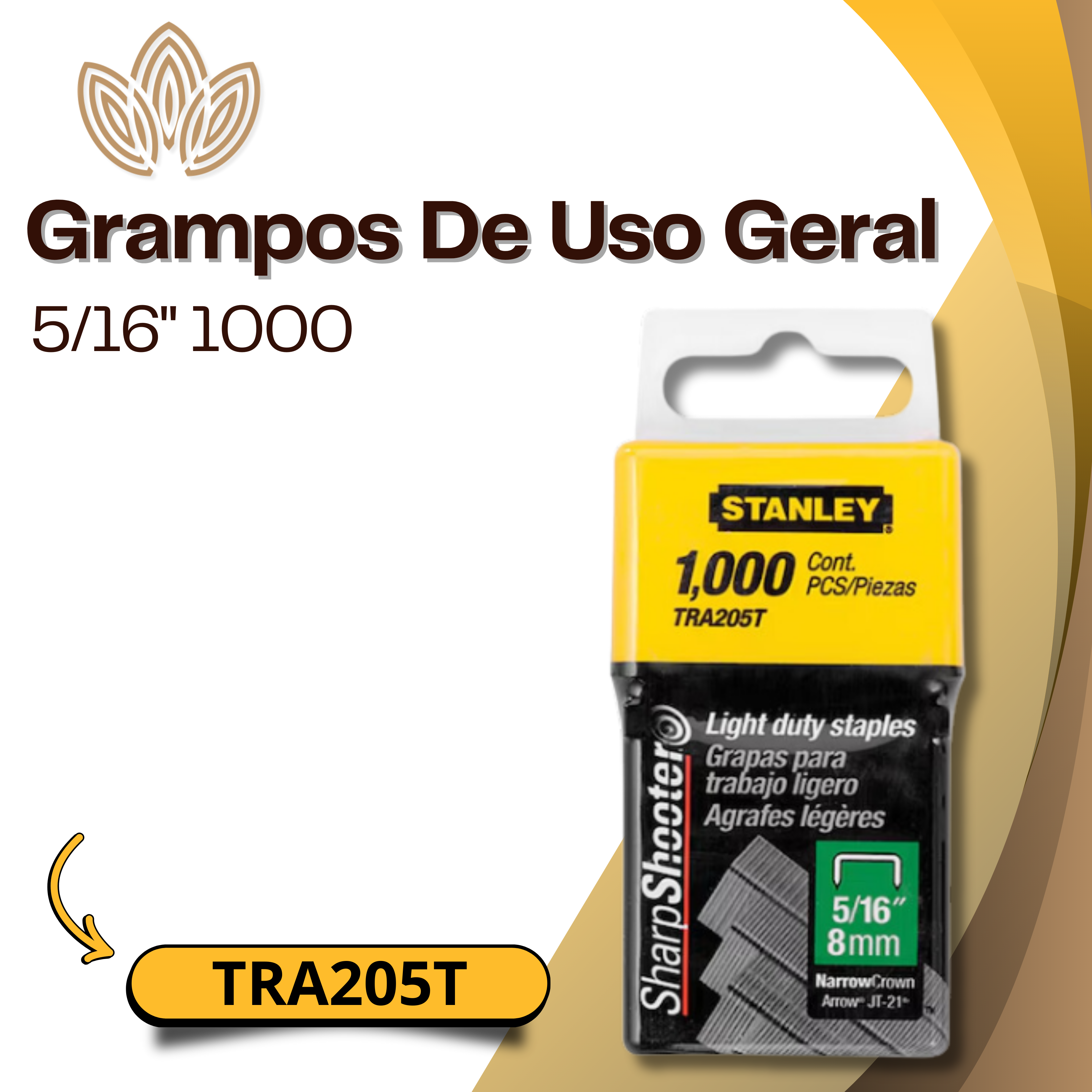Grampos De Uso Geral TRA205T