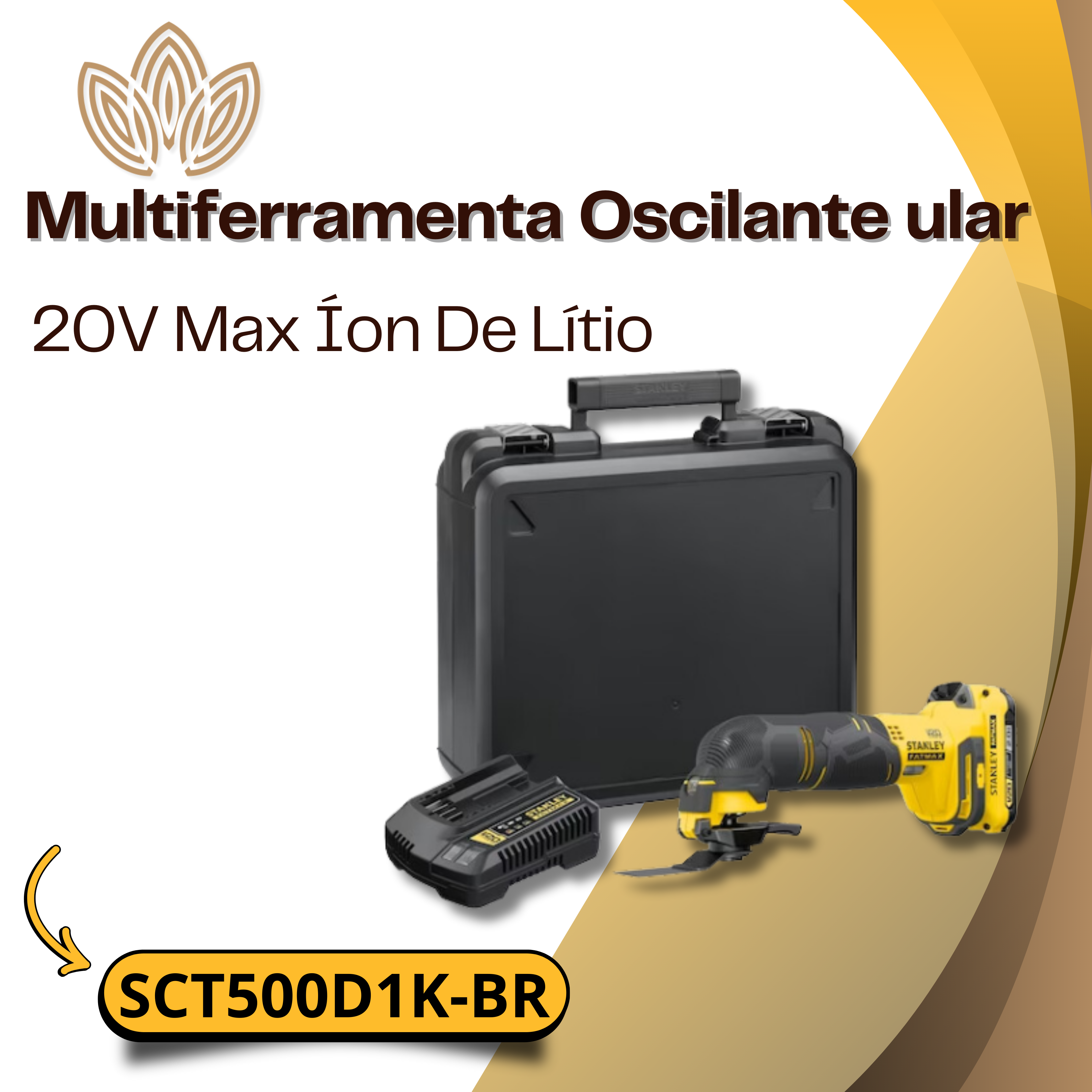 Multiferramenta Oscilante ular SCT500D1K-BR