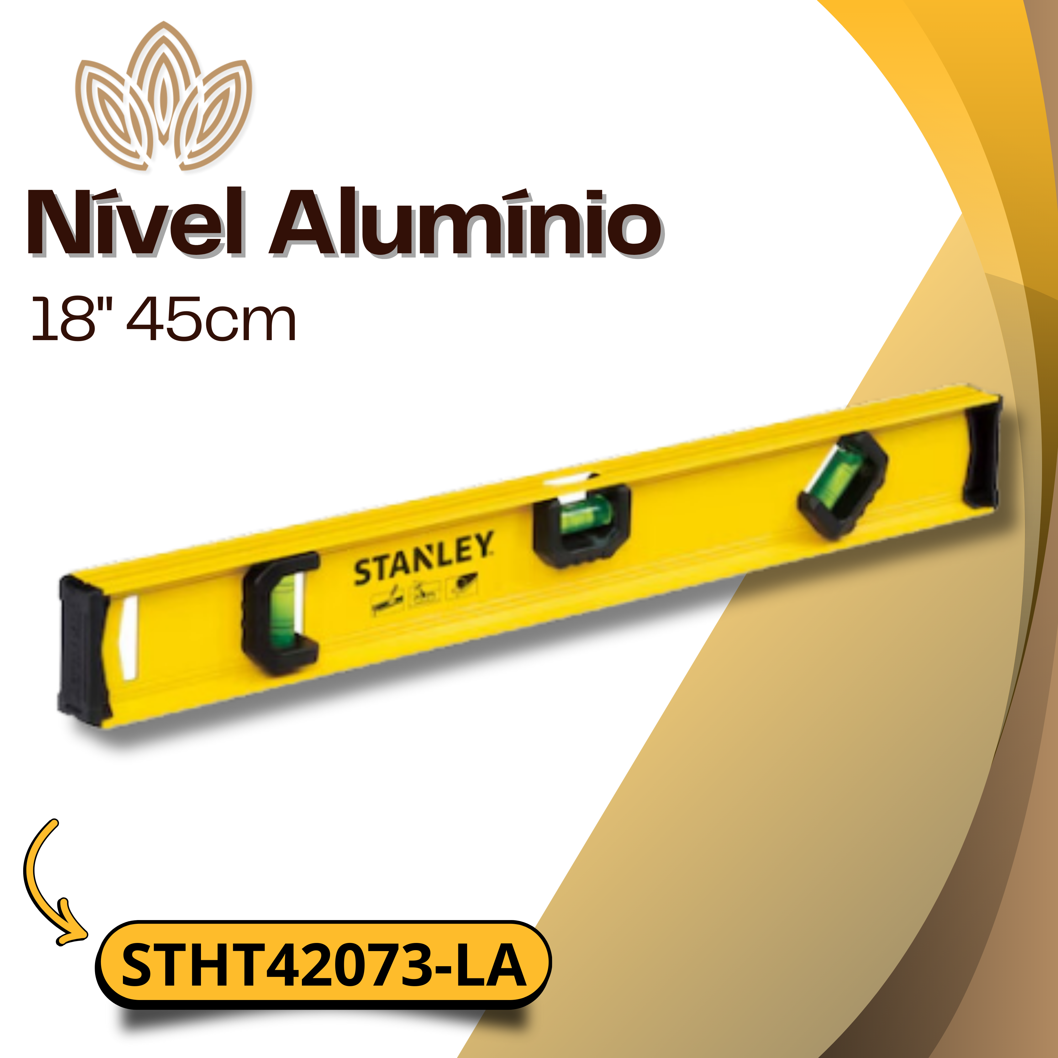 Nível Alumínio 18" 45cm STHT42073-LA