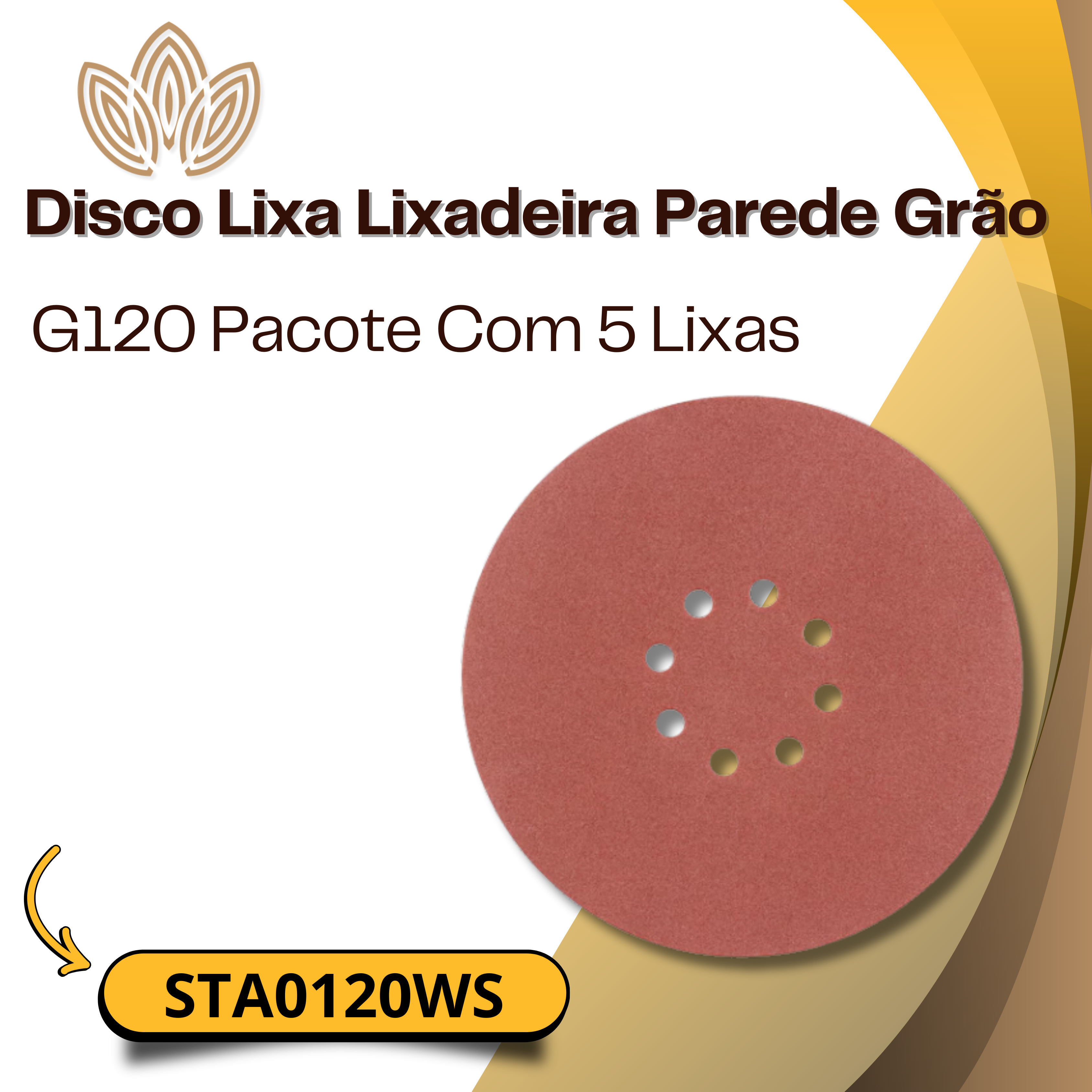 Disco Lixa Lixadeira Parede Grão STA0120WS
