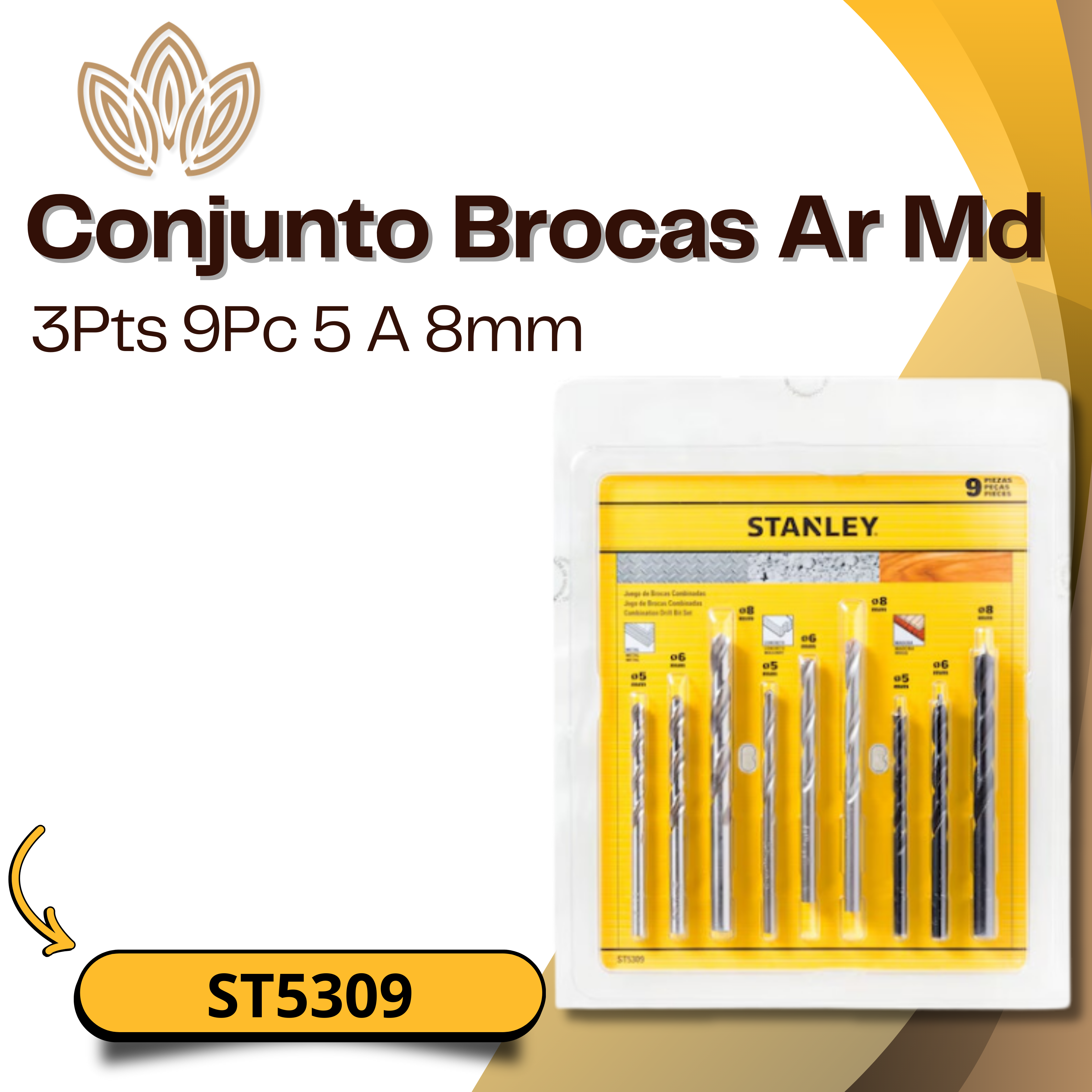 Conjunto Brocas Ar Md ST5309