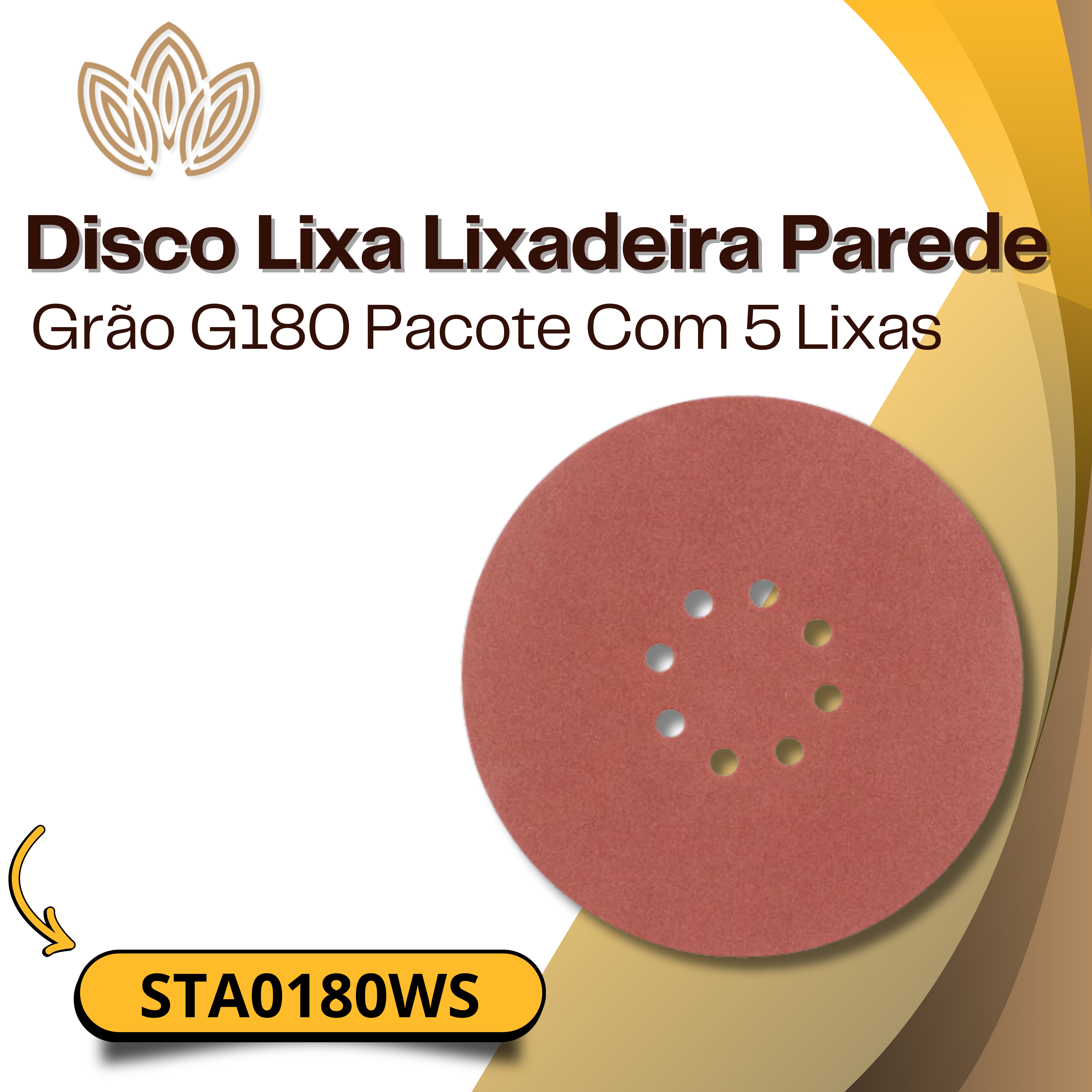 Disco Lixa Lixadeira Parede G180 STA0180WS