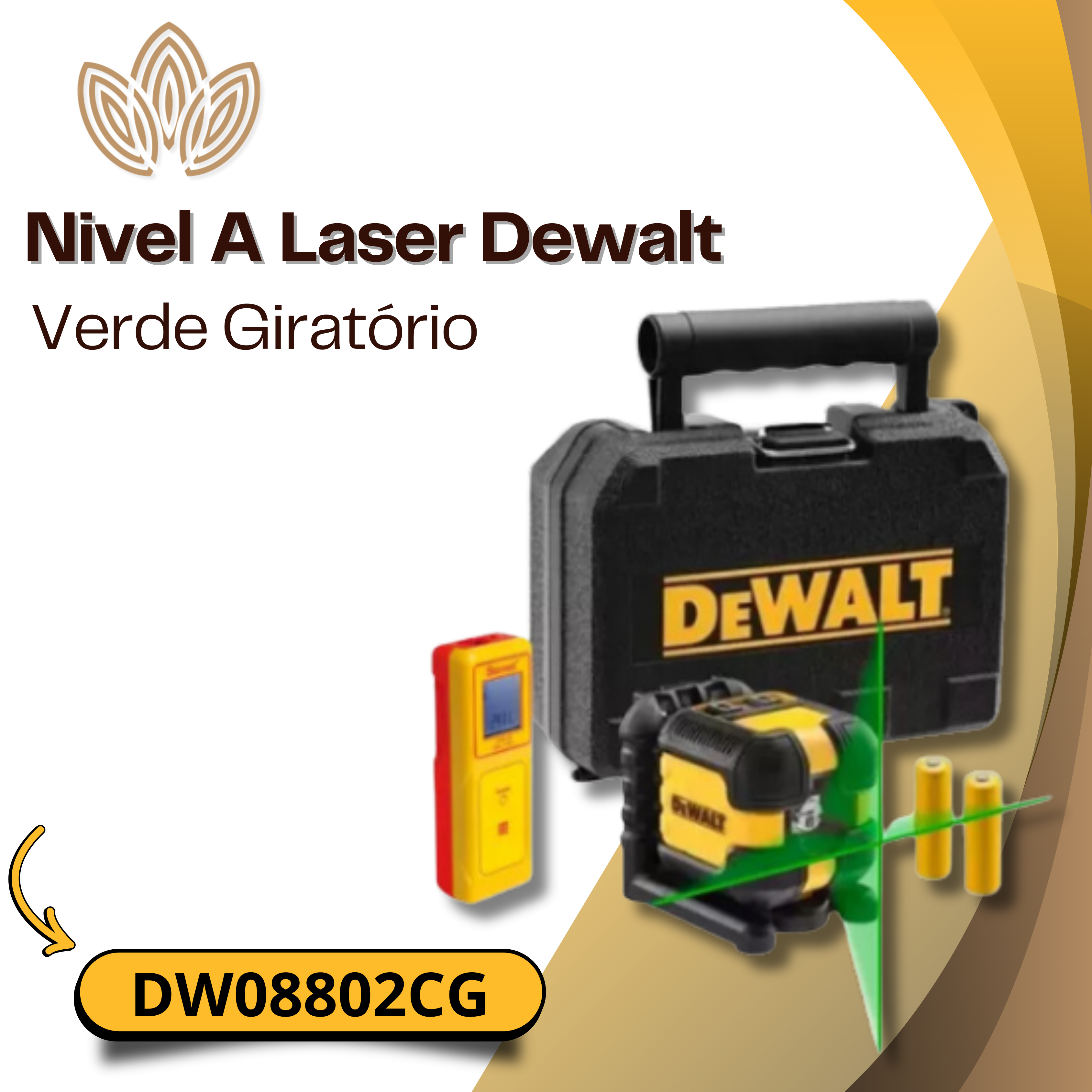 Nivel A Laser Dewalt DW08802CG