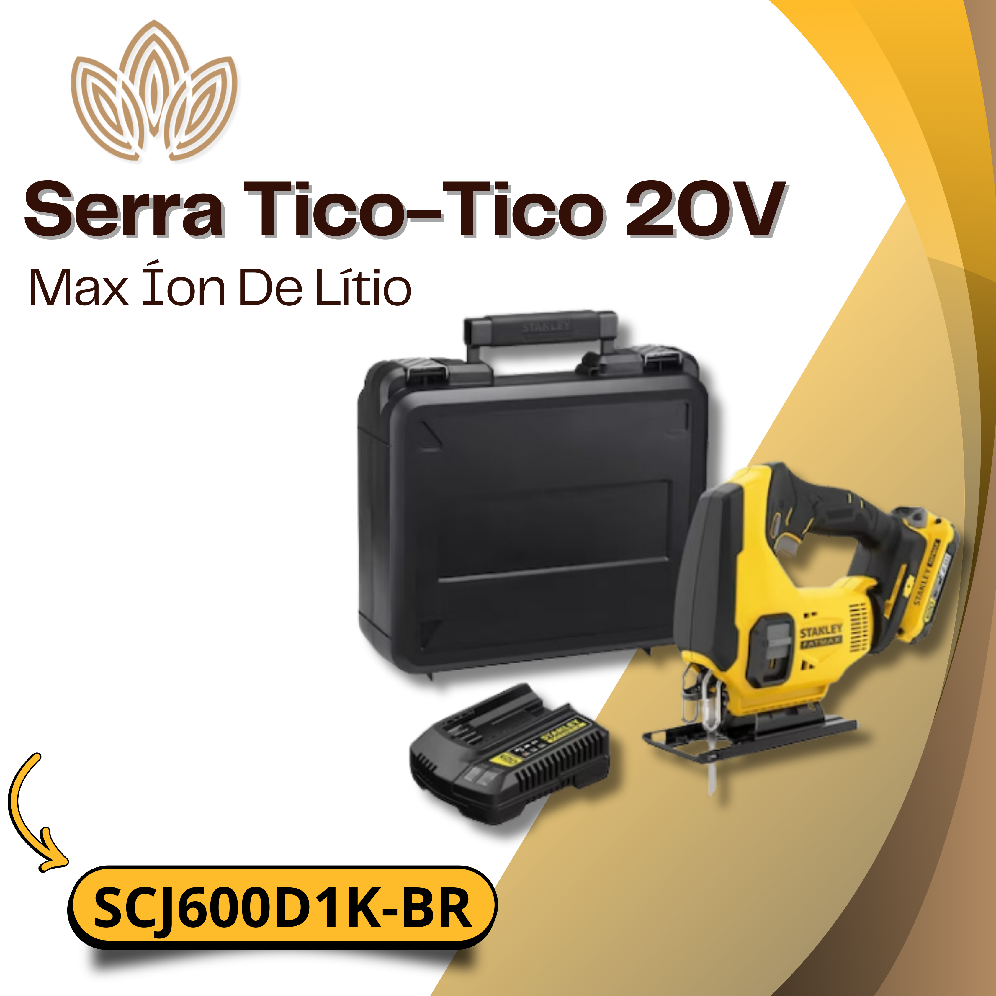 Serra Tico-Tico 20V Max Íon De Lítio SCJ600D1K-BR