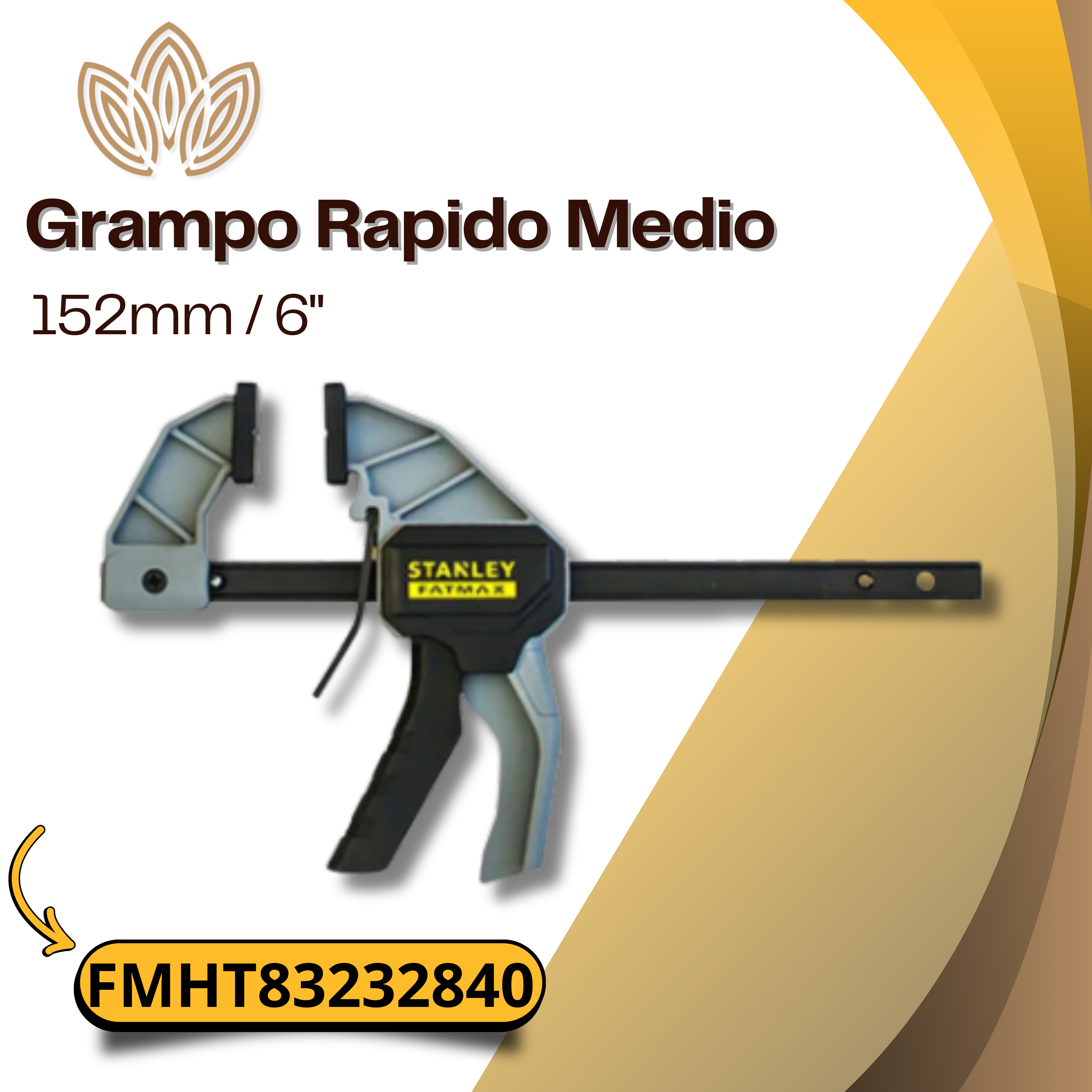 Grampo Rapido Medio 152mm / 6" FMHT83232840