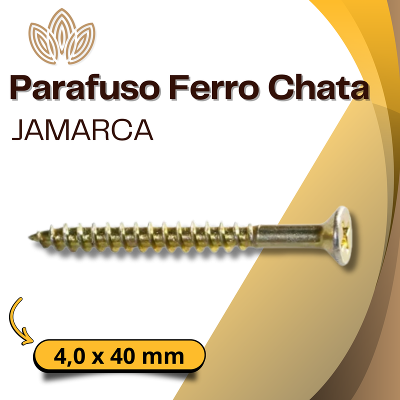 Parafuso Ferro Chata JAMARCA 4,0 x 40 mm