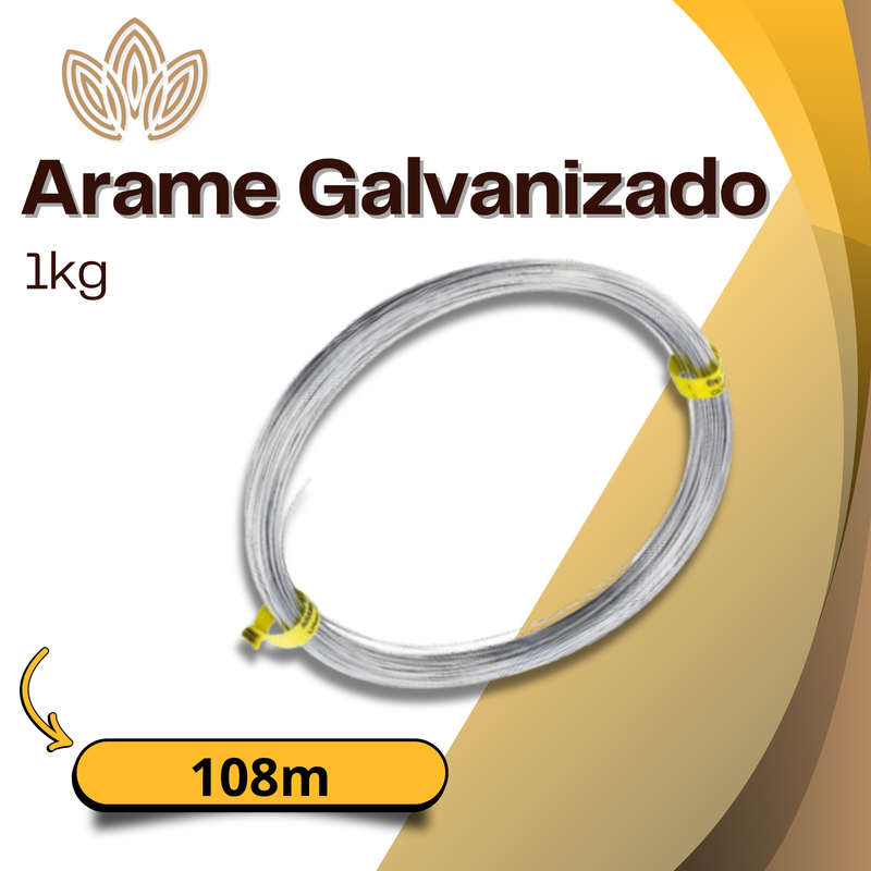 Arame Galvanizado 1kg 108m