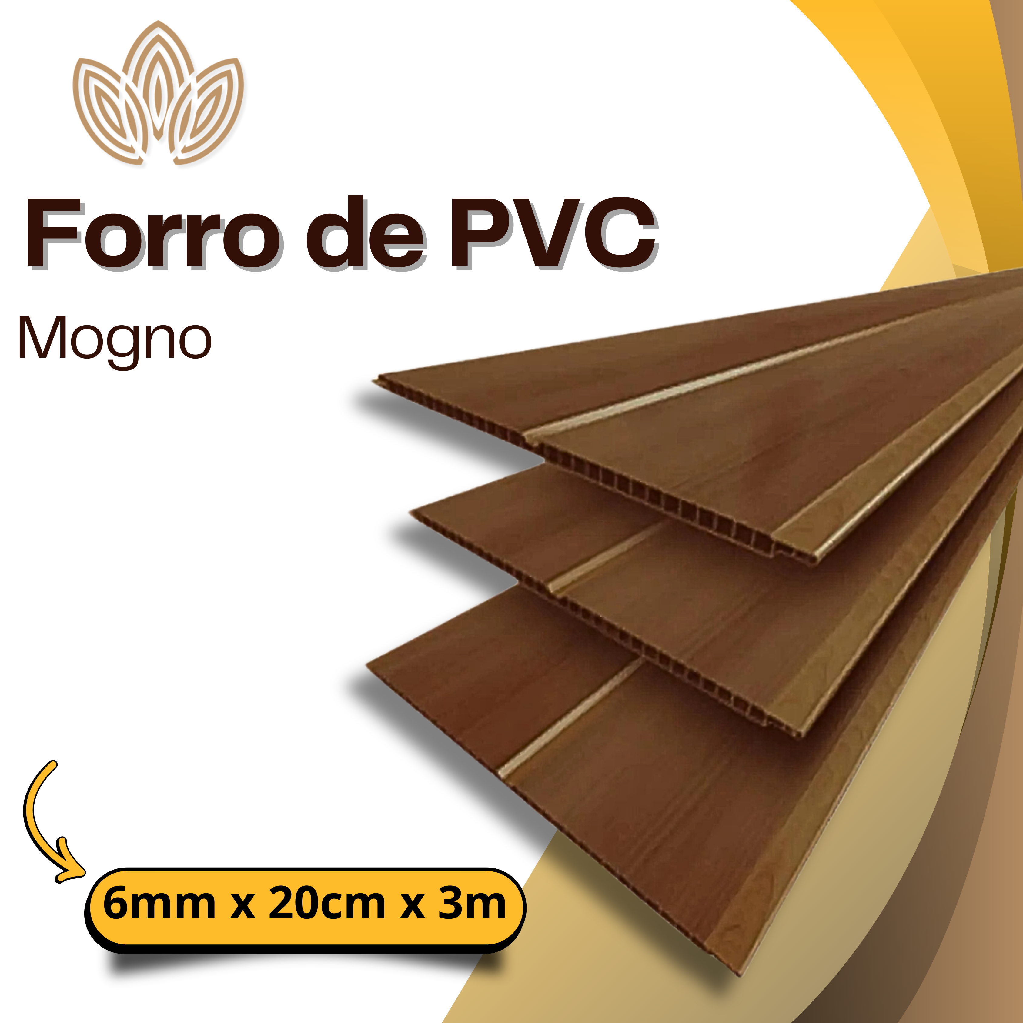 Forro de PVC Mogno