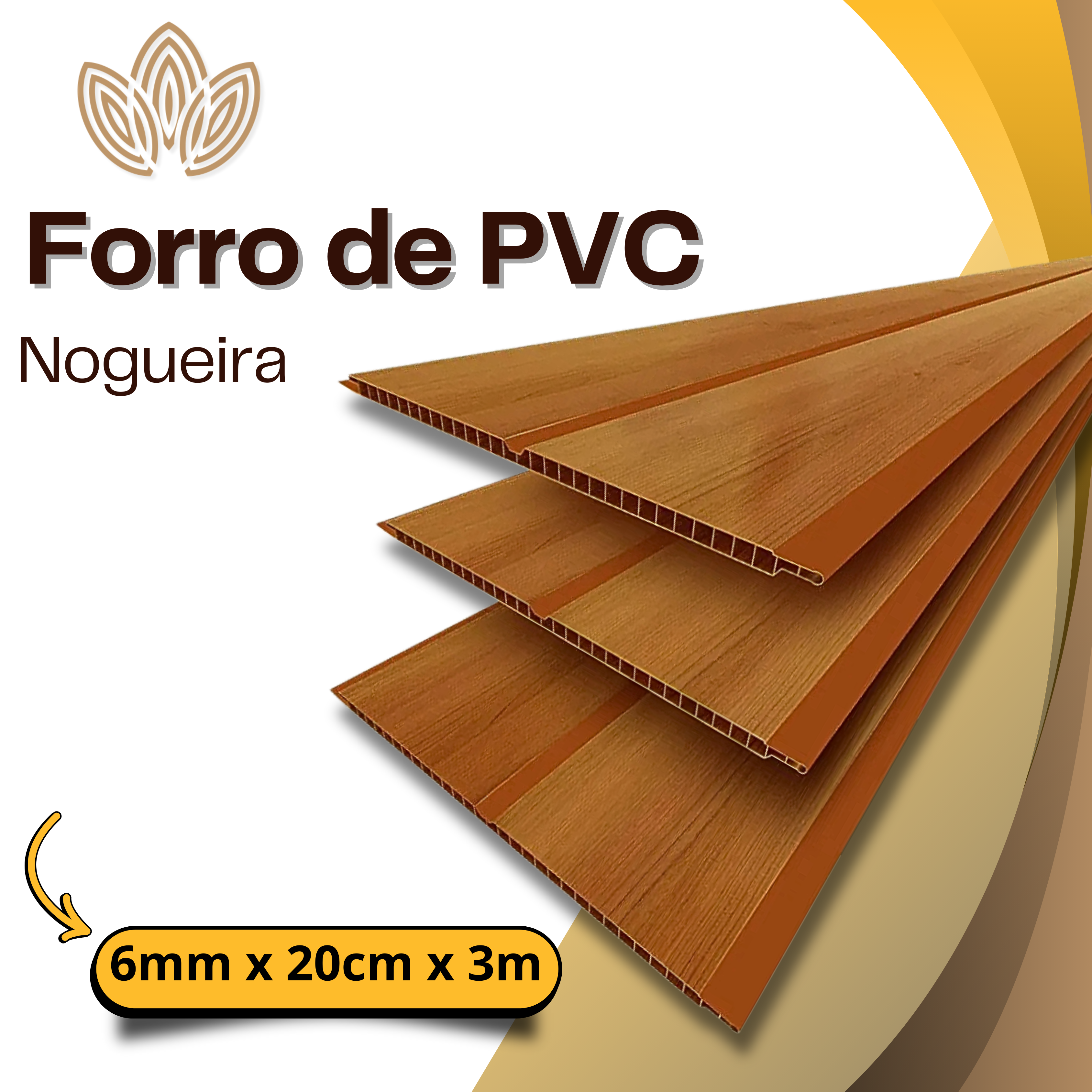 Forro de PVC Nogueira