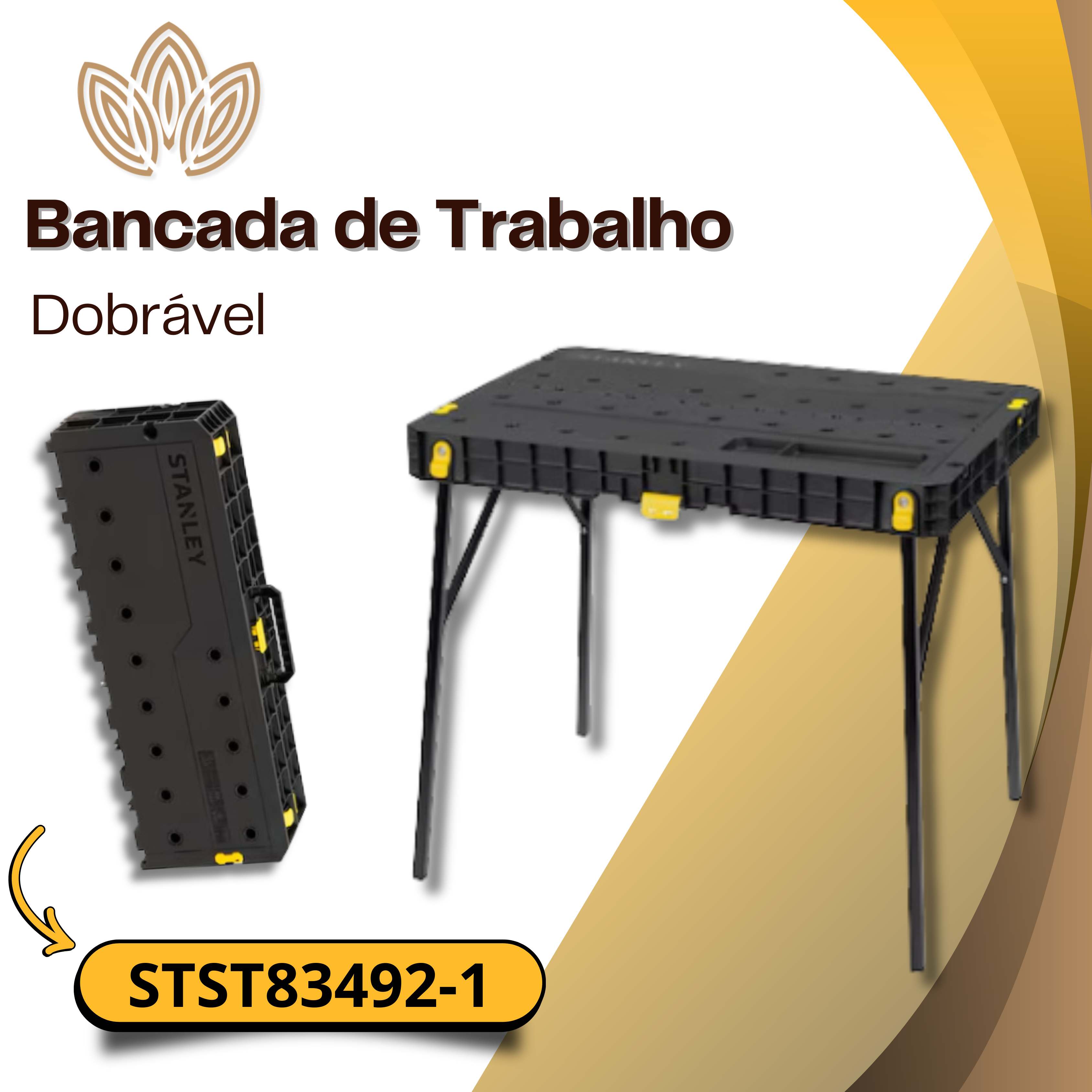 Bancada de Trabalho Dobrável STST83492-1