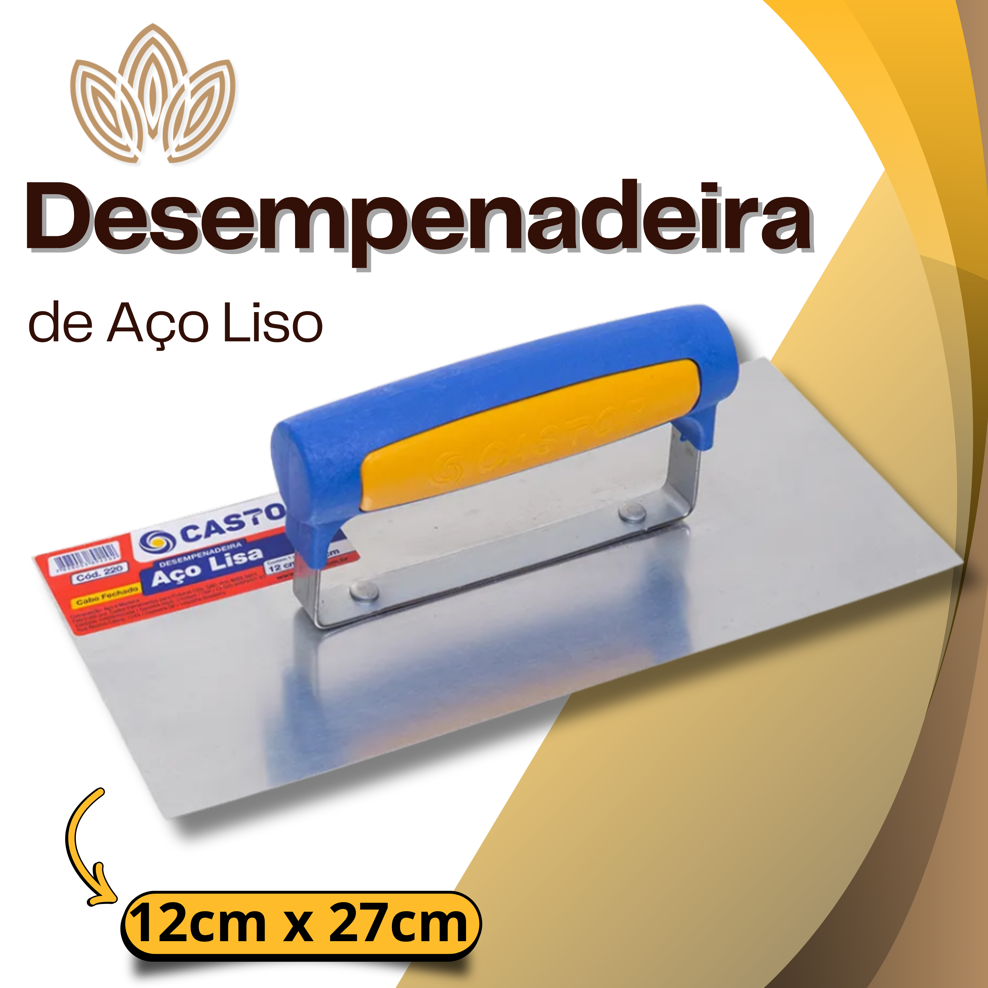 DESEMPENADEIRA DE AÇO LISO